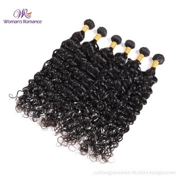 Dropshipping Wholesale Virgin Brazilian Hair Water Wave Hair Extensions Human Hair Bundles Sample